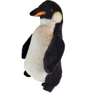 Kellytoy Jazwares Penguin Plush Stuffed Animal 18" Black White Orange Beak